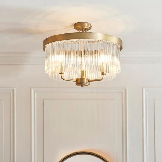 bronz kerek mennyezeti kristaly lampa vilagitas alacsony belmagassag klasszikus polgari elegans luxus uvegkristaly nappali haloszoba folyoso 23.jpg